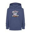 Cooler Hase auf Skateboard - Kinder Organic Hoodie - 9000a1-59