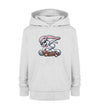 Cooler Hase auf Skateboard - Kinder Organic Hoodie - 9000a1-59