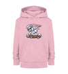 Cooler Hase auf Skateboard - Kinder Organic Hoodie - 9000a1-59