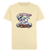 Cooler Hase auf Skateboard - Kinder Organic T-Shirt - 9000a1-59