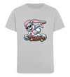 Cooler Hase auf Skateboard - Kinder Organic T-Shirt - 9000a1-59