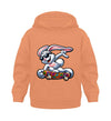 Cooler Hase auf Skateboard - Kleinkinder Organic Hoodie - 9000a1-59