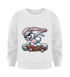 Cooler Hase auf Skateboard - Kleinkinder Organic Sweatshirt - 9000a1-59