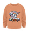 Cooler Hase auf Skateboard - Kleinkinder Organic Sweatshirt - 9000a1-59