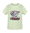 Cooler Hase auf Skateboard - Kleinkinder Organic T-Shirt - 9000a1-59