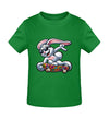 Cooler Hase auf Skateboard - Kleinkinder Organic T-Shirt - 9000a1-59