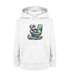 Cooler Hase auf Surfbrett - Kinder Organic Hoodie - 9000a1-59