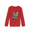 Cooler Hase auf Surfbrett - Kinder Organic Sweatshirts - 9000a1-59