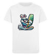 Cooler Hase auf Surfbrett  - Kinder Organic T-Shirt - 9000a1-59