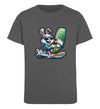 Cooler Hase auf Surfbrett  - Kinder Organic T-Shirt - 9000a1-59