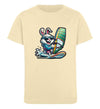 Cooler Hase auf Surfbrett  - Kinder Organic T-Shirt - 9000a1-59