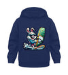 Cooler Hase auf Surfbrett - Kleinkinder Organic Hoodie - 9000a1-59