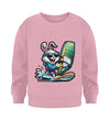 Cooler Hase auf Surfbrett - Kleinkinder Organic Sweatshirt - 9000a1-59