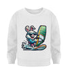 Cooler Hase auf Surfbrett - Kleinkinder Organic Sweatshirt - 9000a1-59