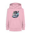 Cooler Hase auf Zug - Kinder Organic Hoodie - 9000a1-59