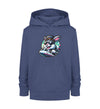 Cooler Hase auf Zug - Kinder Organic Hoodie - 9000a1-59