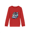 Cooler Hase auf Zug - Kinder Organic Sweatshirts - 9000a1-59