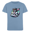 Cooler Hase auf Zug  - Kinder Organic T-Shirt - 9000a1-59