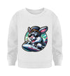 Cooler Hase auf Zug - Kleinkinder Organic Sweatshirt - 9000a1-59