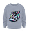 Cooler Hase auf Zug - Kleinkinder Organic Sweatshirt - 9000a1-59