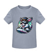 Cooler Hase auf Zug - Kleinkinder Organic T-Shirt - 9000a1-59