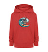 Cooler Hase beim Wellenreiten - Kinder Organic Hoodie - 9000a1-59