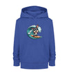 Cooler Hase beim Wellenreiten - Kinder Organic Hoodie - 9000a1-59