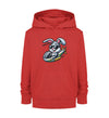 Cooler Hase im Heli - Kinder Organic Hoodie - 9000a1-59