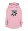 Cooler Hase im Heli - Kinder Organic Hoodie - 9000a1-59