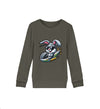 Cooler Hase im Heli - Kinder Organic Sweatshirts - 9000a1-59