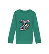 Cooler Hase im Heli - Kinder Organic Sweatshirts - 9000a1-59