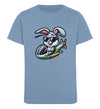 Cooler Hase im Heli  - Kinder Organic T-Shirt - 9000a1-59