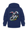 Cooler Hase im Hubschrauber - Kleinkinder Organic Hoodie - 9000a1-59