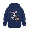 Cooler Hase mit Motorrad 2 - Kleinkinder Organic Hoodie - 9000a1-59