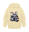 Cooler Hase mit Motorrad 2 - Kleinkinder Organic Hoodie - 9000a1-59