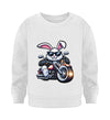 Cooler Hase mit Motorrad 2 -  Kleinkinder Organic Sweatshirt - 9000a1-59