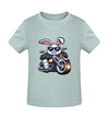 Cooler Hase mit Motorrad 2 - Kleinkinder Organic T-Shirt - 9000a1-59