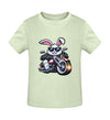 Cooler Hase mit Motorrad 2 - Kleinkinder Organic T-Shirt - 9000a1-59