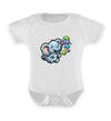 Elefant - Seifenblasen  - Baby Body Kurzarm - 9000a1-59