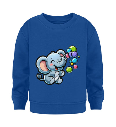 Elefant - Seifenblasen- Kleinkinder Organic Sweatshirt - 9000a1-59