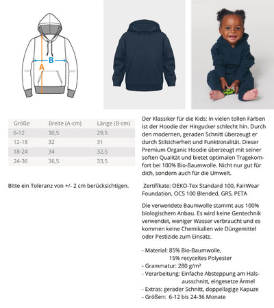 Quietscheentchen am Strand- Kleinkinder organic Hoodie - 9000a1-59